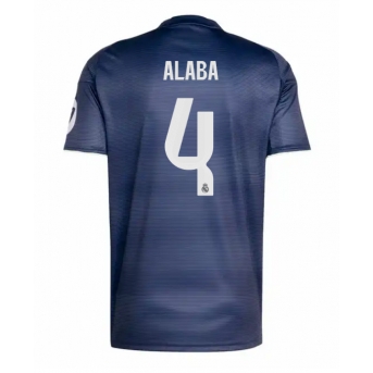 Billige Fotballdrakt Real Madrid David Alaba #4 Replika Bortedrakt 2025-26 Kortermet
